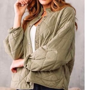 Barely worn Joie olive green cropped jacket